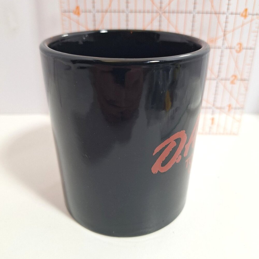 Dare To Keep Kids Off Drugs Black Ceramic Mug 12oz Vintage 90s Red Text - Picture 13 of 13